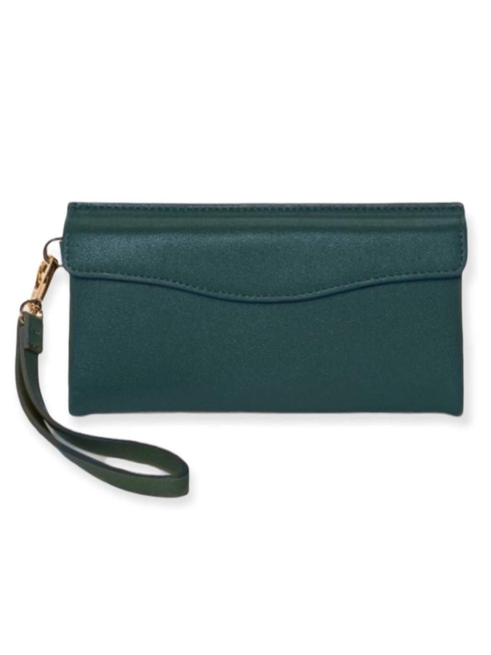 A New Day Teal Flap Pouch with Double Interior Wristlet